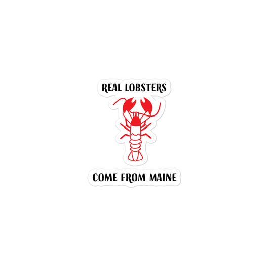 Real Lobsters come from Maine Bubble-free stickers