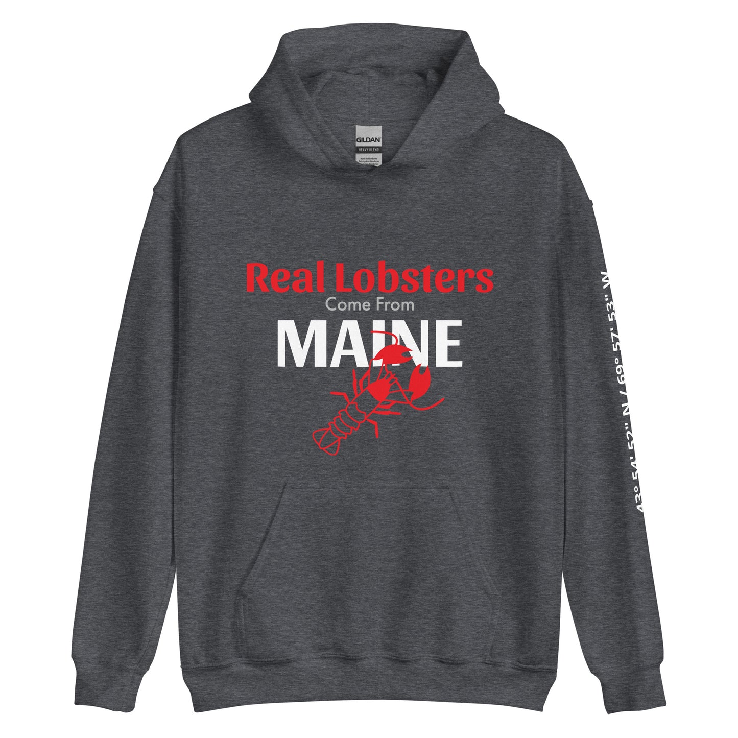 Real lobsters come from Maine unisex hoodie