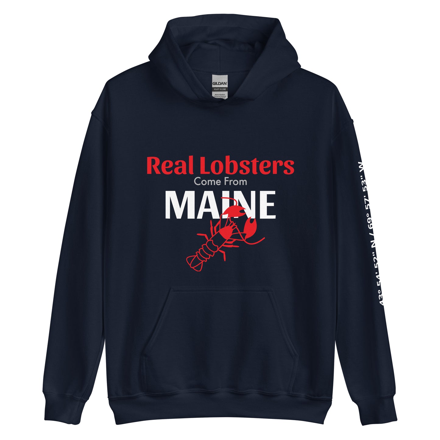 Real lobsters come from Maine unisex hoodie