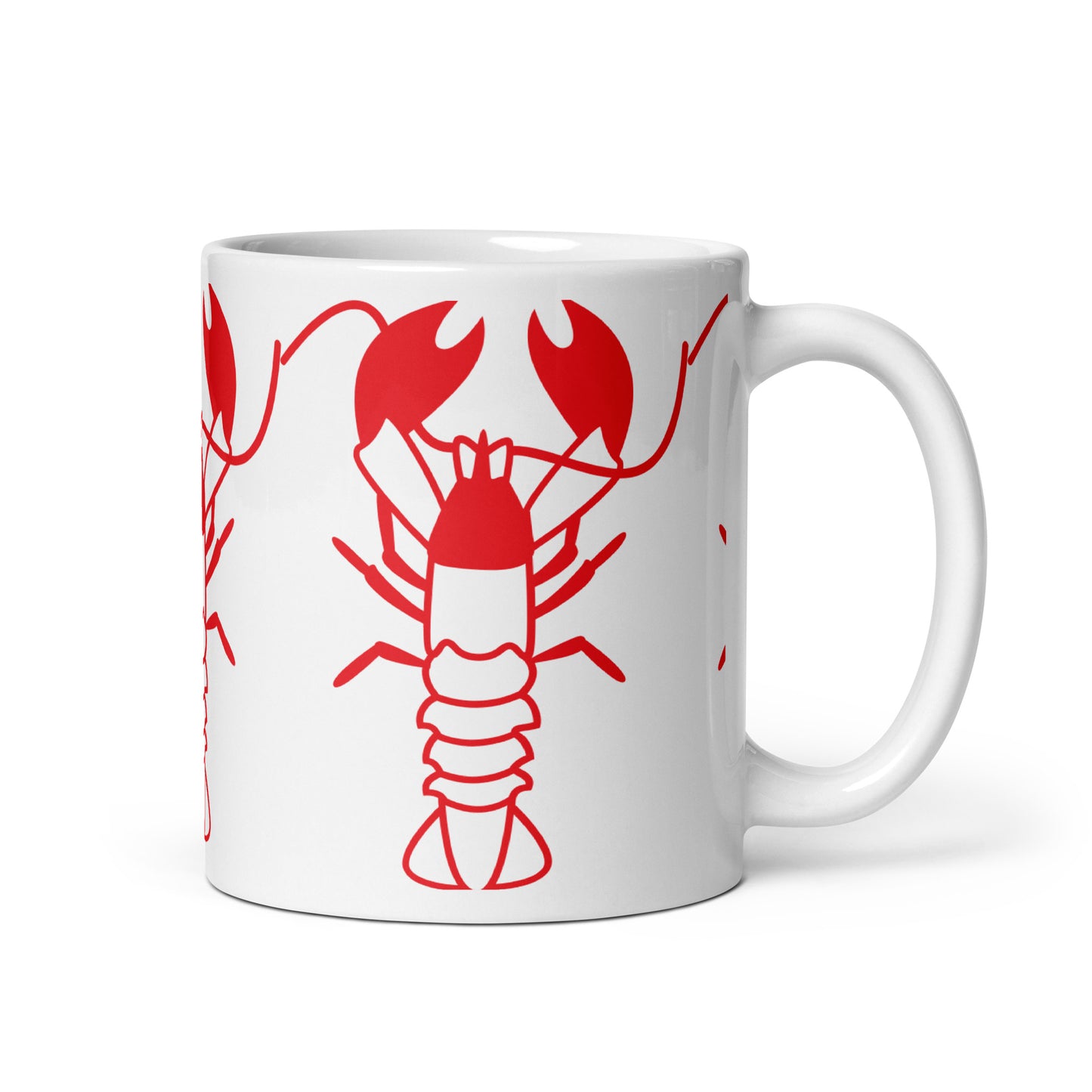 Maine Lobster White glossy mug