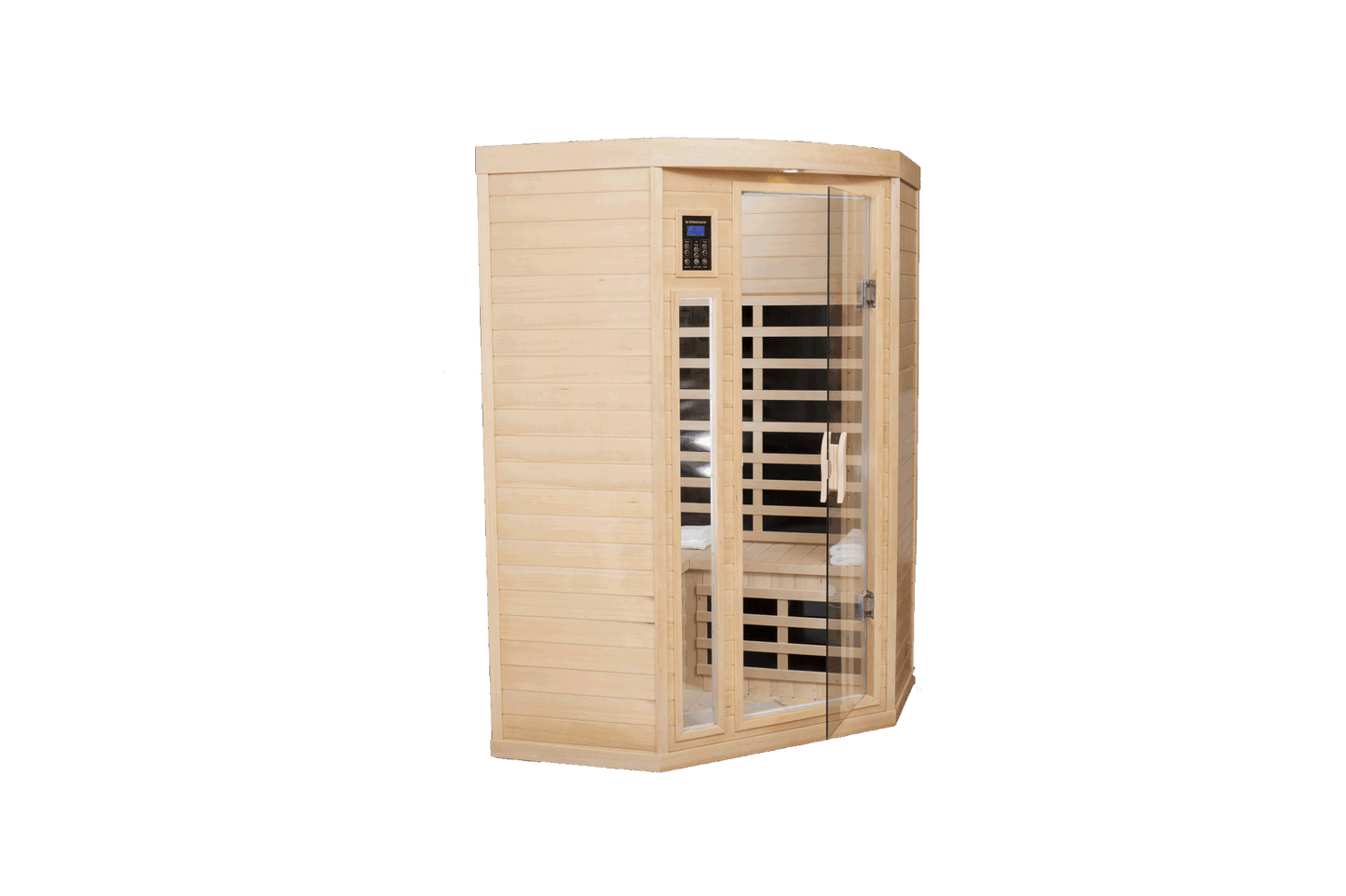 Pentagonal hemlock sauna room