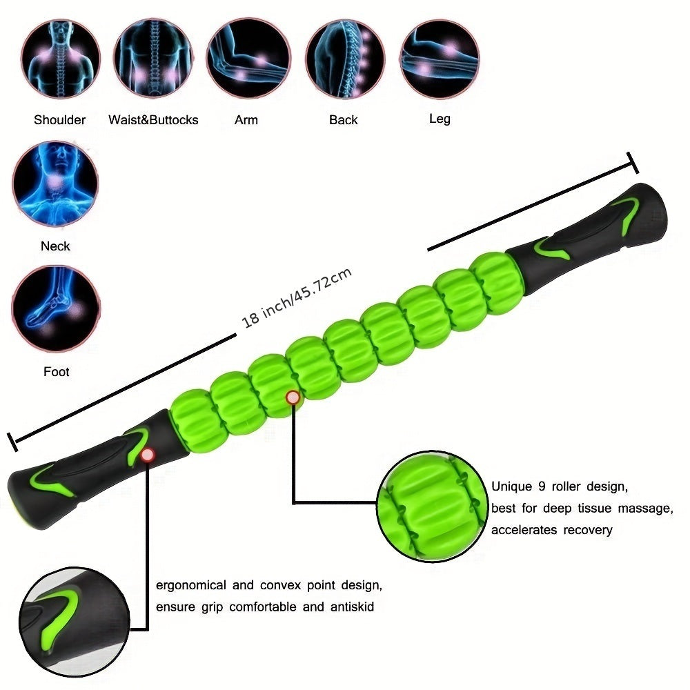 1pc Muscle Fascia Stick Release Muscle Roller Stick, Suitable For Athletes - Reducing Soreness, Tightness And Pain - Ideal Choice For Physical Therapy And Recovery